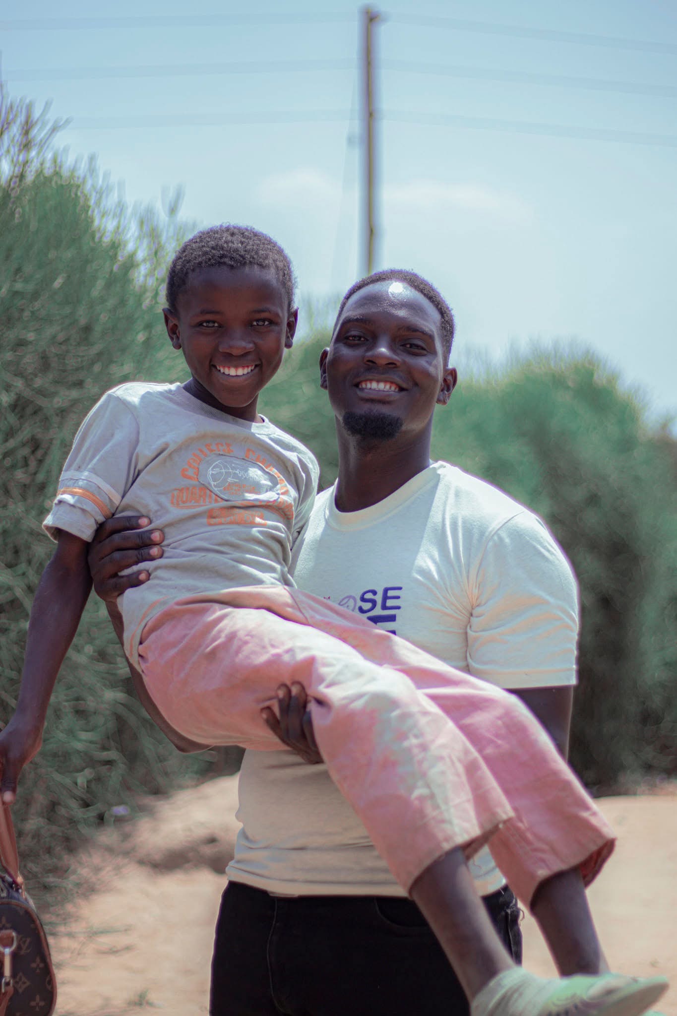 Community members working together